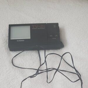 Vintage CASIO TV-21 POCKET TELEVION / TV with Back Light Combo
